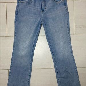 Free People We The Free Mid Rise Crop Flare Jeans- size 31